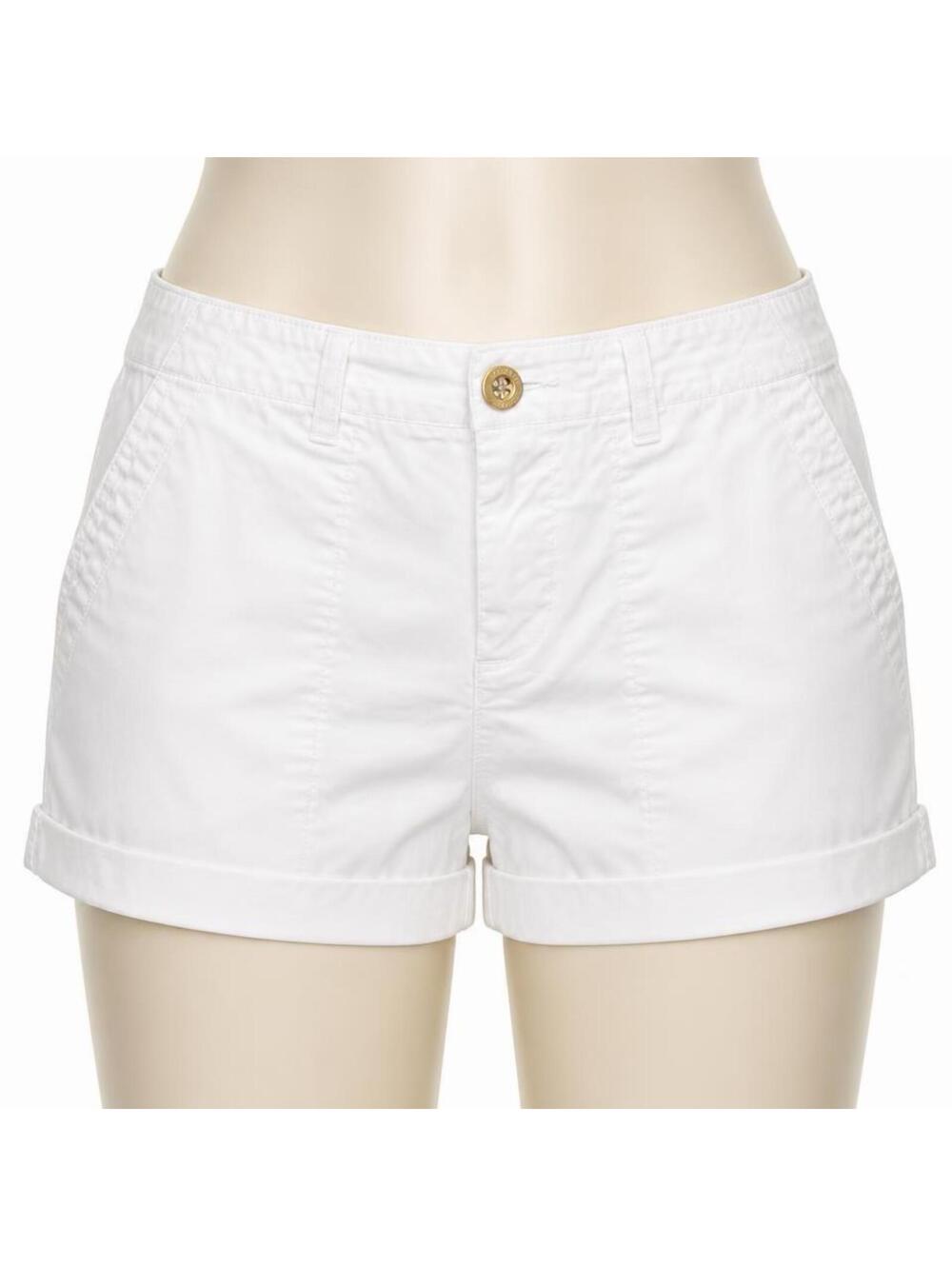 Lilly Pulitzer White Cotton Spandex Shorts Size 8